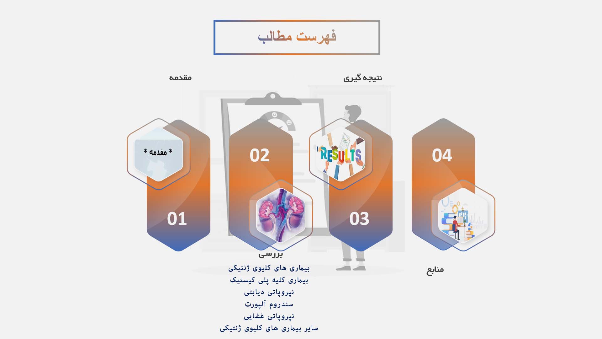 پاورپوینت در مورد عوامل ژنتیکی در بیماری‌های کلیوی